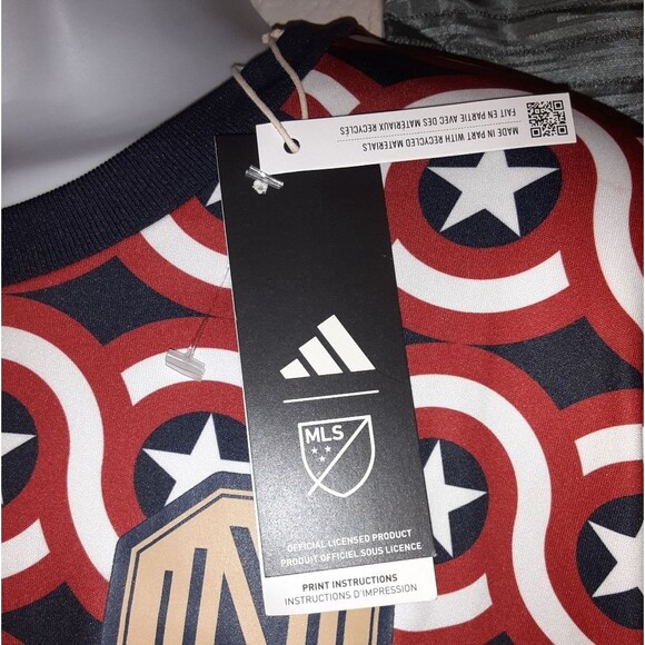 Adidas 2XL Nashville FC Slim Fit Pre-Match Adidas/Marvel Jersey  NWT - Picture 5 of 9